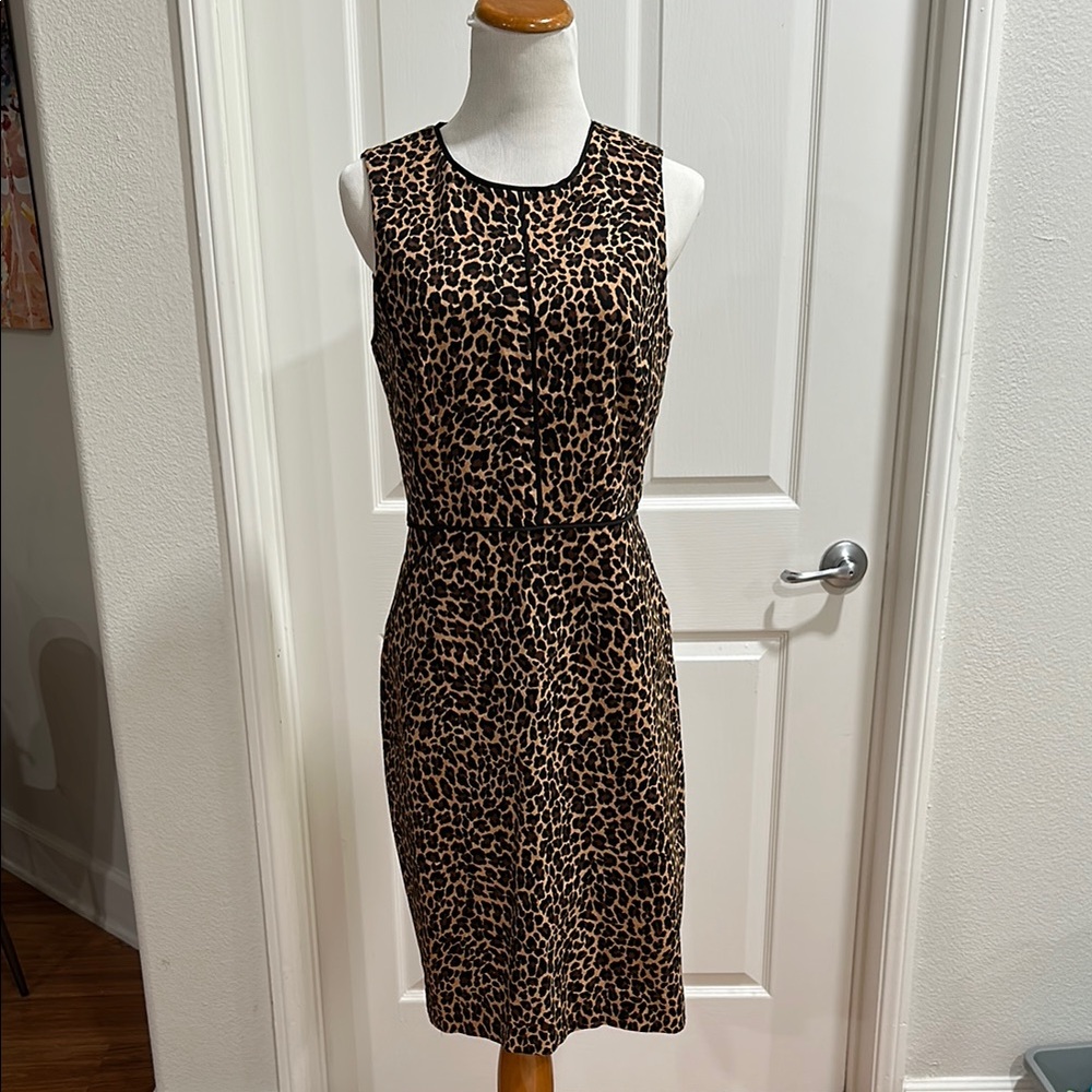 J. Crew leopard print Sheath Dress